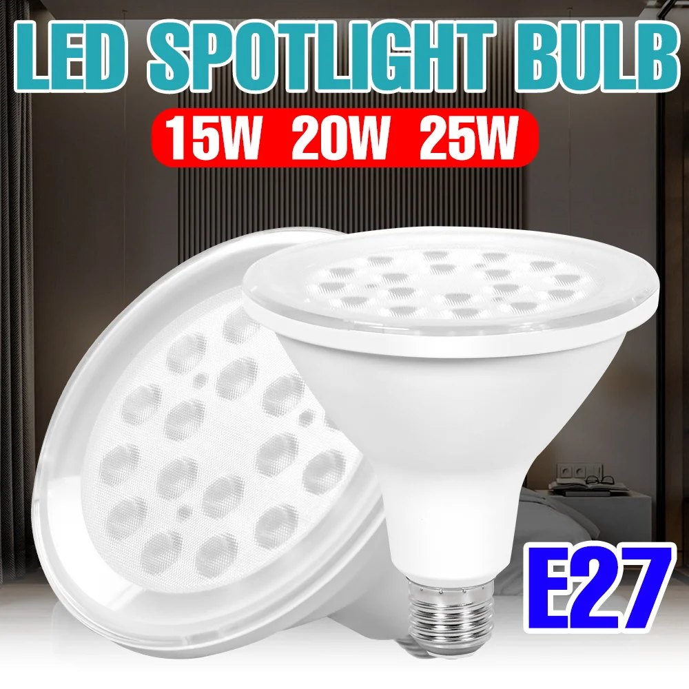 

25W LED Indoor Light Bulb 220V High Brightness Spotlight E27/E26 Ceiling Lamp Living Room Bedroom Kitchen Office Study Lighting