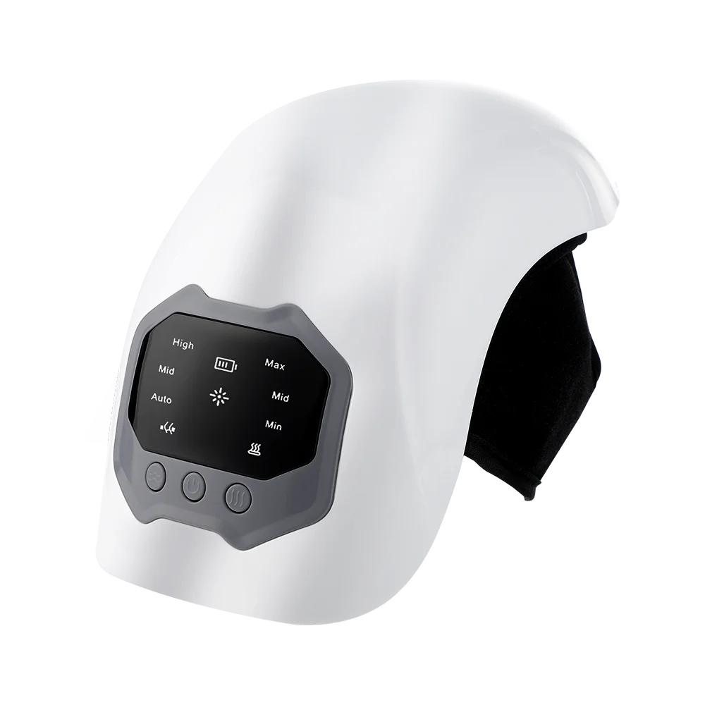 New Design Portable Electronic Red Light Full Knee Wrapped Balloon Massage Vibration Joint Heated Premium Knee Massager