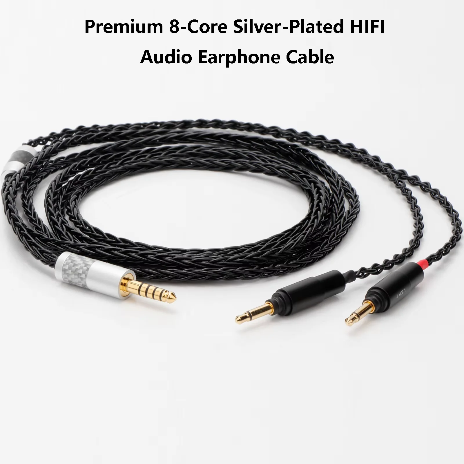 Premium 8-Core Silver-Plated HIFI Audio Earphone Cable for Yamaha YH-5000SE - XLR/2.5/3.5/4.4/6.35mm Upgrade Earphone Cable