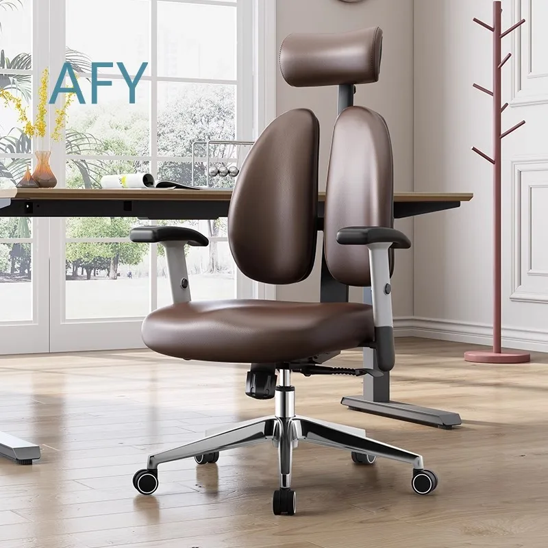 Premium Ergonomic Office Chair for Long Sitting High Back Reclining Computer Chair for Executive Leather Desk Chair