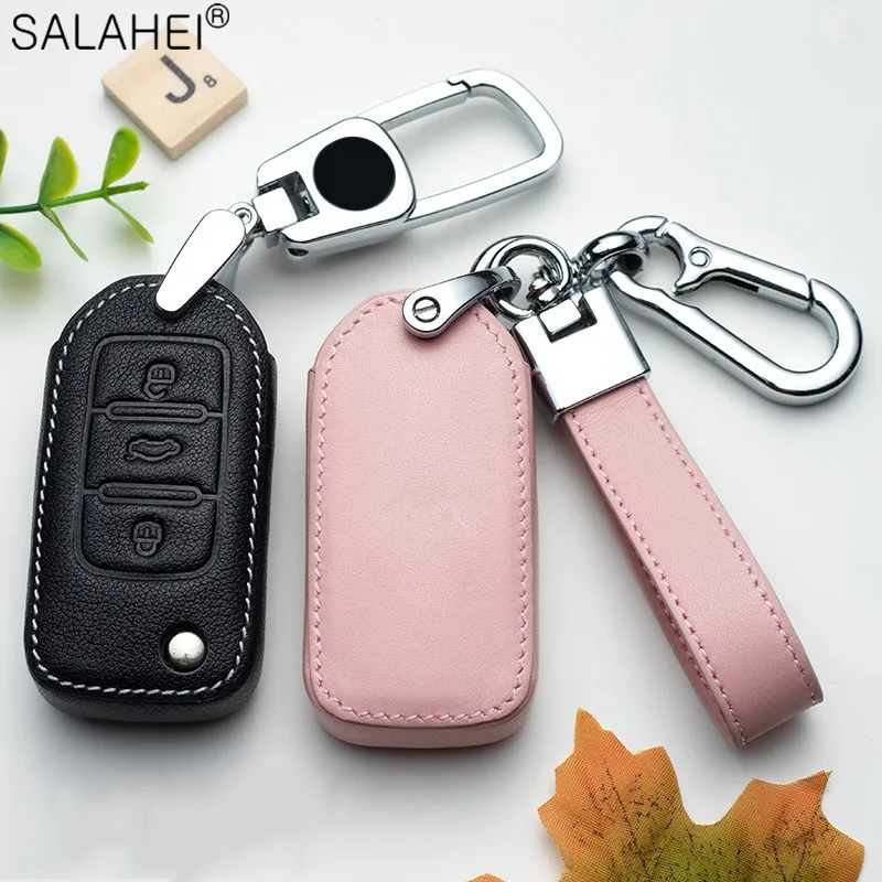 Car Key Case For VW Volkswagen Polo Golf 4 5 6 7 T5 Passat B6 B5 B8 Magotan For Skoda Octavia A5 A7 Kodiaq Seat Leon Ibiza Ateca