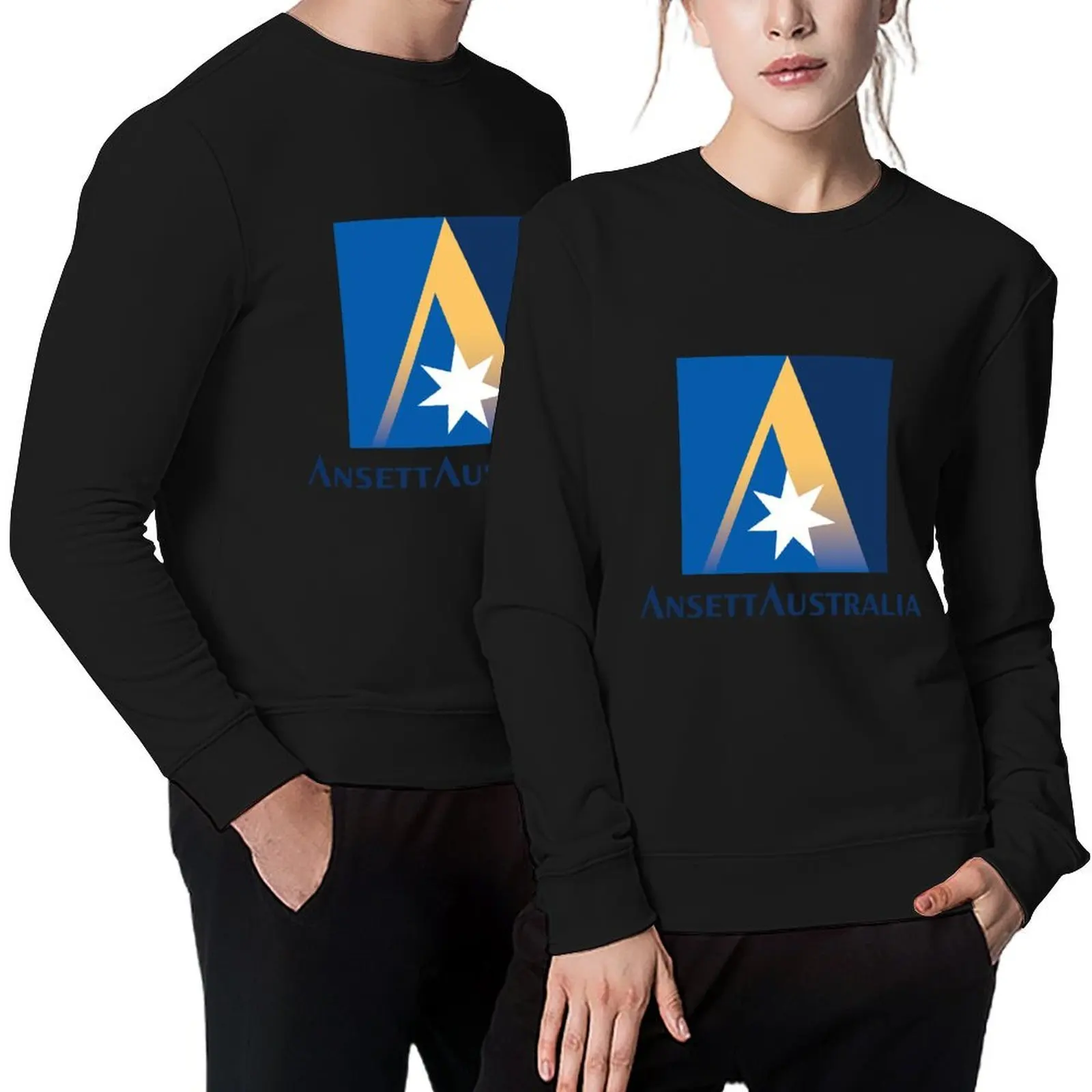 

Ansett Australia - 1990s Livery Pullover male clothes japanese style men's winter sweater sports sweatshirt man