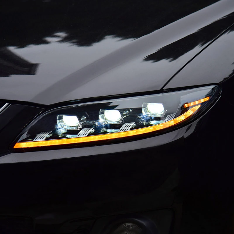 For Mazda 6 LED Daytime Running Light Headlight Assembly 03-15 Model Dual-Lens Modified 6000K Color Temperature H6 Shape 12V