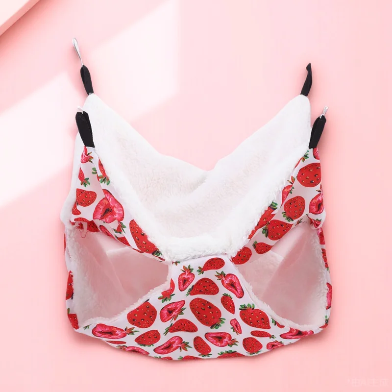 

Warm Hanging Hammock for Hamster Small Animal Bed Soft Safe Rest Spot in Cage Perfect Chinchilla Guinea Pig Rabbit Ferret