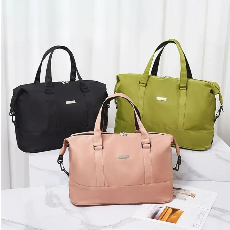 Large Capacity Travel Tote Bag Portable Handbag Waterproof Fitness Yoga Sports Shoulder Crossbody Travel Bag Short Business Trip