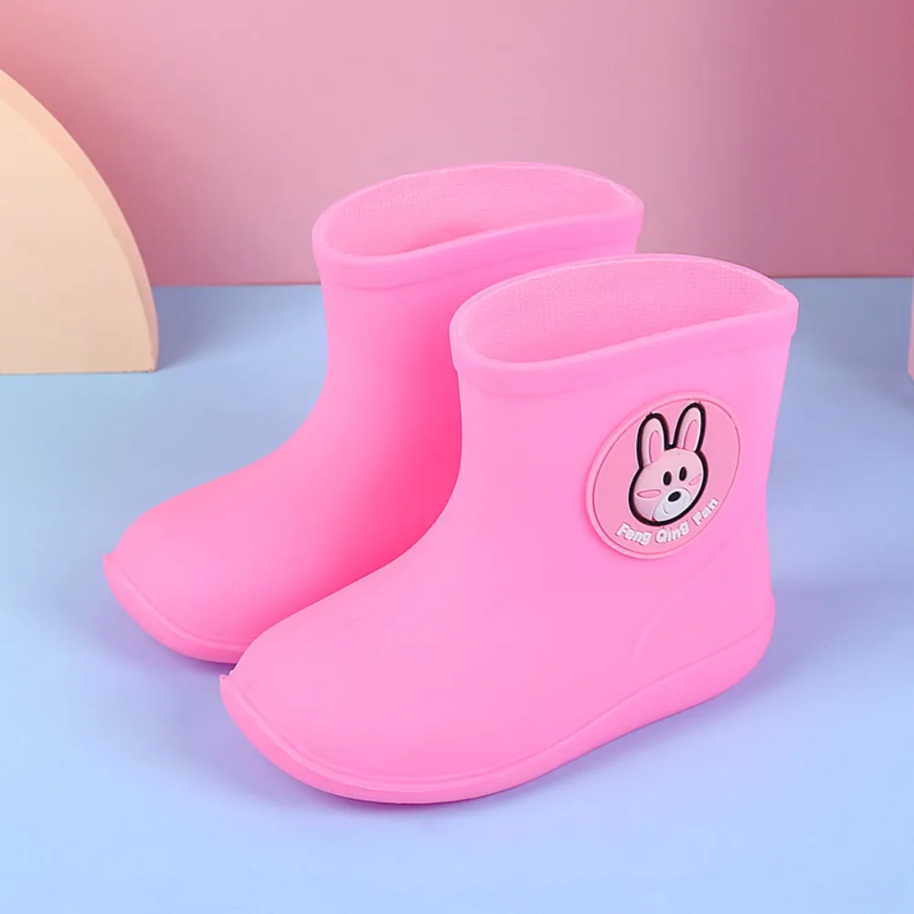 Non-slip Children's Short Rain Boots Waterproof Low-top Outdoor Water Boots Lightweight Durable Rain Boots For 1-7 Boys Girls