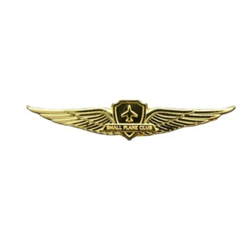 Pilot Flight Officer Wings Badge Navigation Airlines Civil Aviation Metal Badge Brooch Pins Medal of Challenge Coins