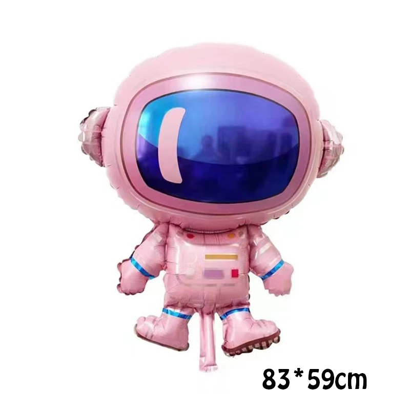 3D Rocket Balloons Astronaut Foil Balloon Outer Space Theme Ballon For Birthday Party Decorations Boy Kids Baloons Toys