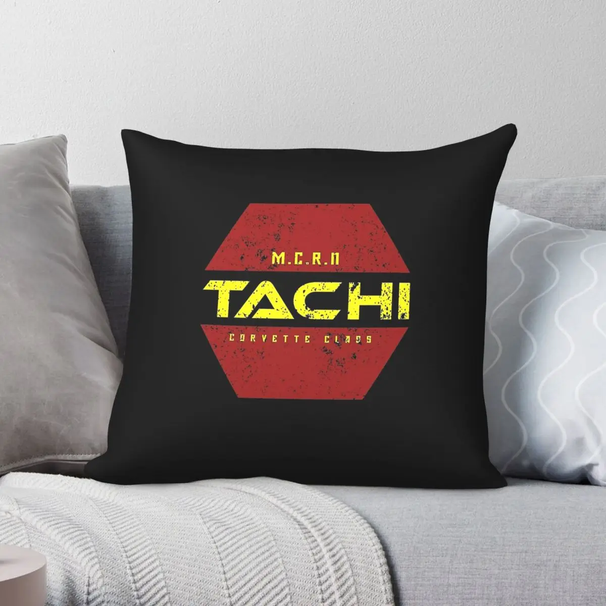 Tachi The Expanse Square Pillowcase Polyester Linen Velvet Creative Zip Decor Room Cushion Cover