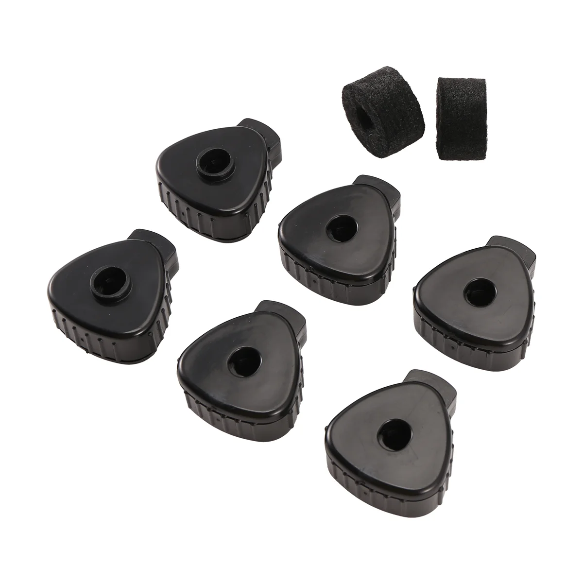 A71P 6 PCS Cymbal Nuts,Quick Cymbal Nut with Cymbal Felts Washer Replacement ,Percussion Drum Replacement Parts