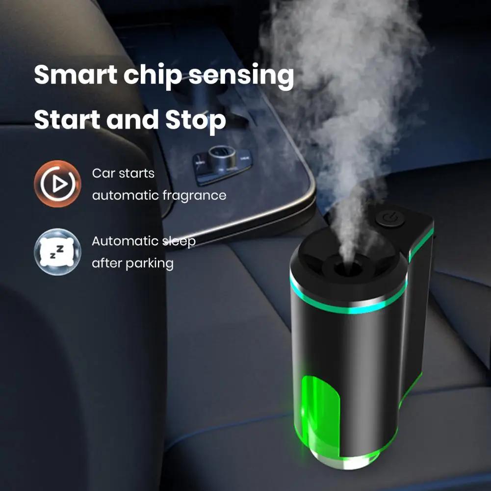 1 Set Smart Car Air Freshener Aroma Diffuser 2 Modes Adjustable Rechargeable Auto On/Off Car Aromatherapy Fragrance 자동차 공기청정기