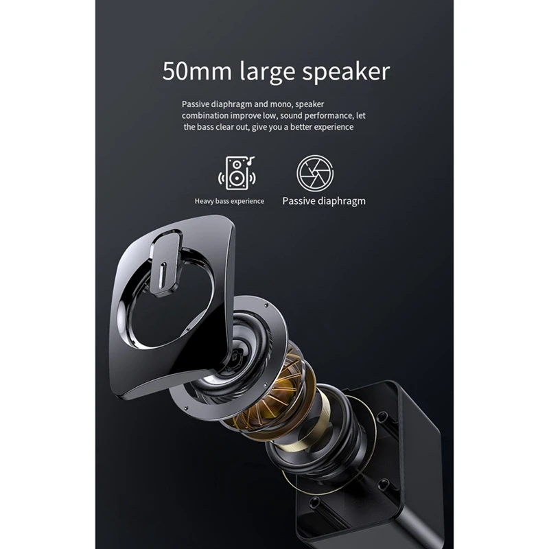 Computer Speakers USB 3.5MM PC Sound Box HIFI Stereo Microphone with LED Light for Desktop Computer Laptop Mobile Phone-A22U