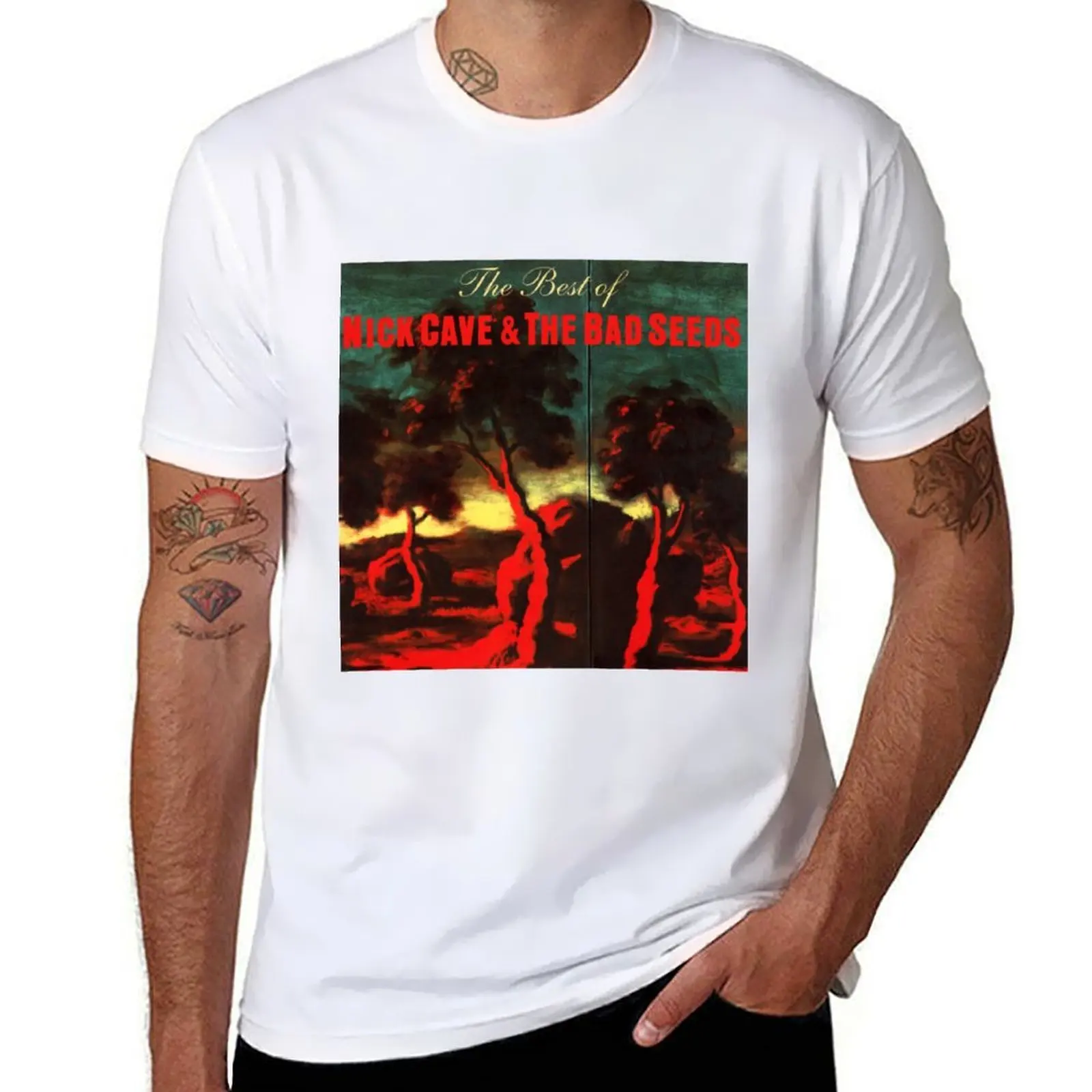 

The best of Nick Cave & The Bad Seeds T-Shirt man t shirts graphic cotton tshirt 100% T-Shirt