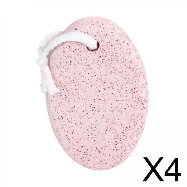 4x esfoliante de pedra para pés vulcânicos, ferramenta de pedicure para mãos e pés