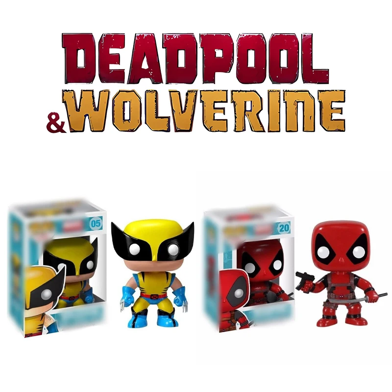 Экшн-фигурки POP Deadpool & Wolverine, новинка, аниме-модель, кукла, домашняя комната, автомобиль, кулон, Декор, дети, косплей, классические игрушки, подарок