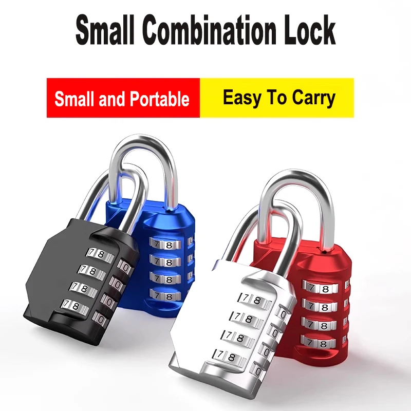 

1Pcs Hot Sale Padlock Password Locks 3/4 Digit Waterproof Outdoor Lock For Door Suitcase Bag Package Cabinet Locker Window