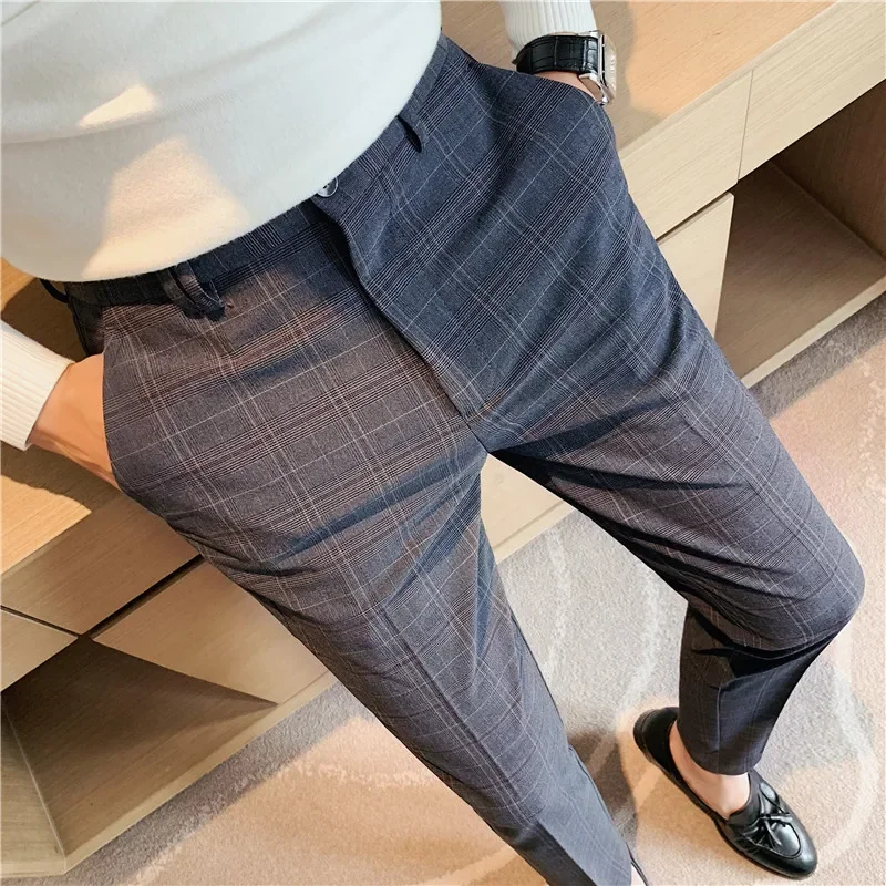 2024 Wedding Dress Pants for Men Business Suit Pant Casual Slim Formal Pants Pantalon Costume Men Suit Trousers Plus Size 29-38