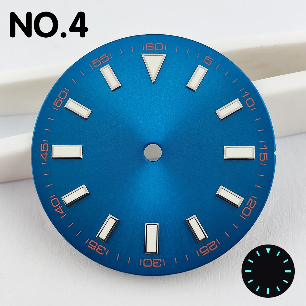 NH35 다이얼 오렌지 스케일 다이얼 28.5mm 시계 다이얼 NH35/NH36 무브먼트 시계 부품 교체 부품 맞춤 로고 지원