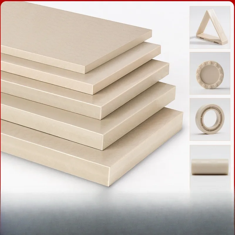 PEEK Sheet 3-20mm High Temp Resistant Plastic Board 50x100~100x200mm Industrial Use