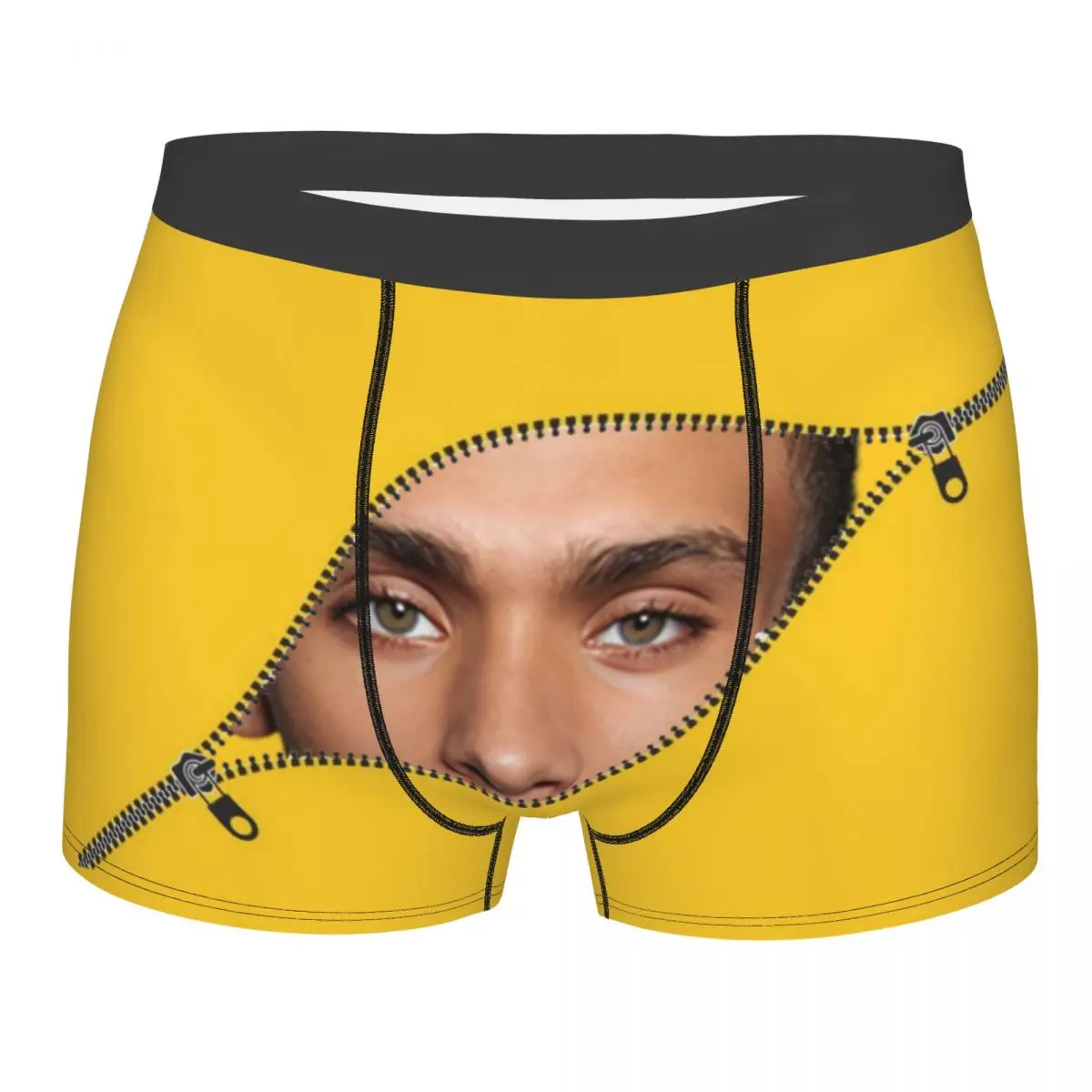 

Custom Personalized Face Photo Zipper Underwear Men Printed Boxer Briefs Shorts Panties Breathable Underpants
