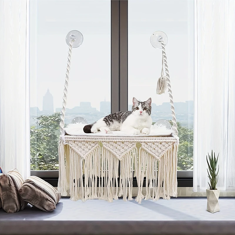 Cats Beds and Furniture Hammock Balcon Window Accessories Pets Kitten Pet Products Houses Summer Hanging Hammocks Hammack