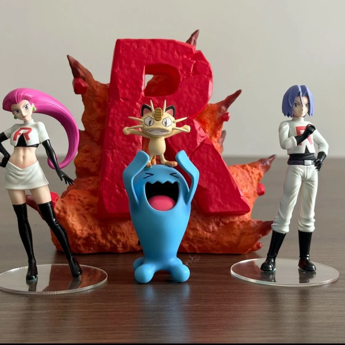 3-11 سنتيمتر أنيمي صاروخ فريق عمل أرقام جيسي جيمس ميوث نماذج مع Led البلاستيكية جمع ديكور تمثال لعب للأطفال هدايا