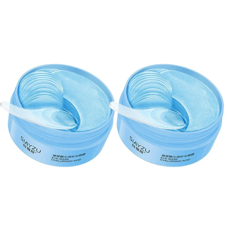60pcs Hyaluronzuur Kristal Collageen Oogmasker Anti Donkere Kringen Verwijderen Oogzakken Hydraterende Verstevigende Ooglapjes Huidverzorging