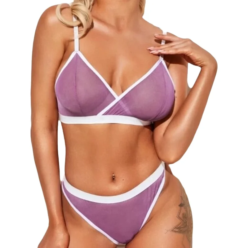 New Sexy Bikini Sets Sexy Three-Point Style Women's Pure Sexy Bikini For Summer Casual Vaction Style Slightly Elastic 5LNI