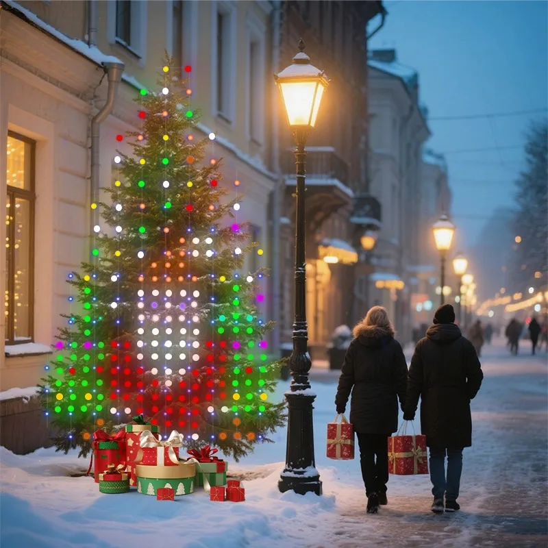 [أضواء شجرة عيد الميلاد DIY] 400LED 7FT أضواء شجرة عيد الميلاد مع جهاز التحكم عن بعد والتطبيق لديكور العطلة الداخلية/الخارجية