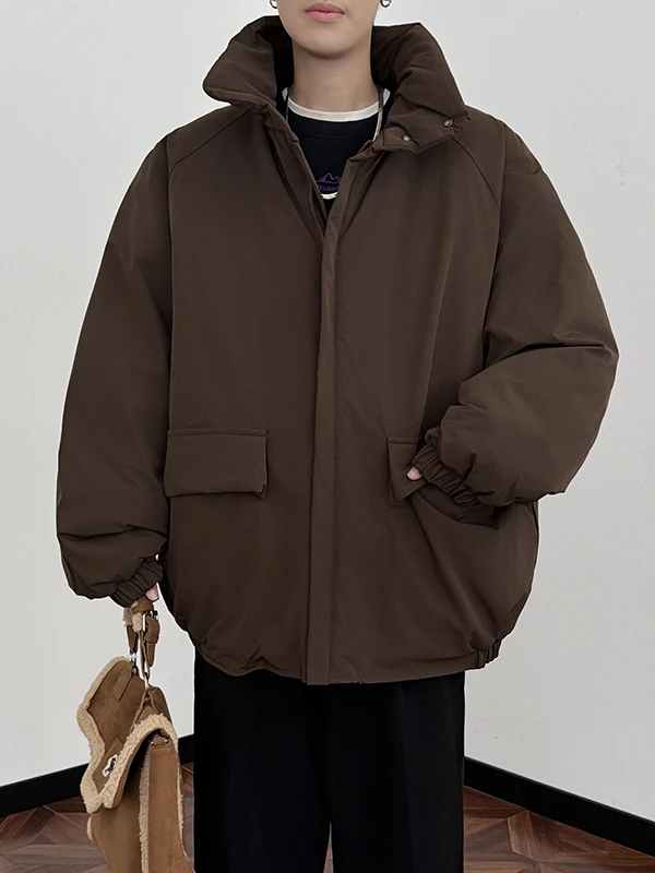 

Мужская утепленная куртка-пуховик American Sle с воротником-стойкой, осенне-зимняя, модная, брендовая, теплая, в стиле ретро, из хлопка.