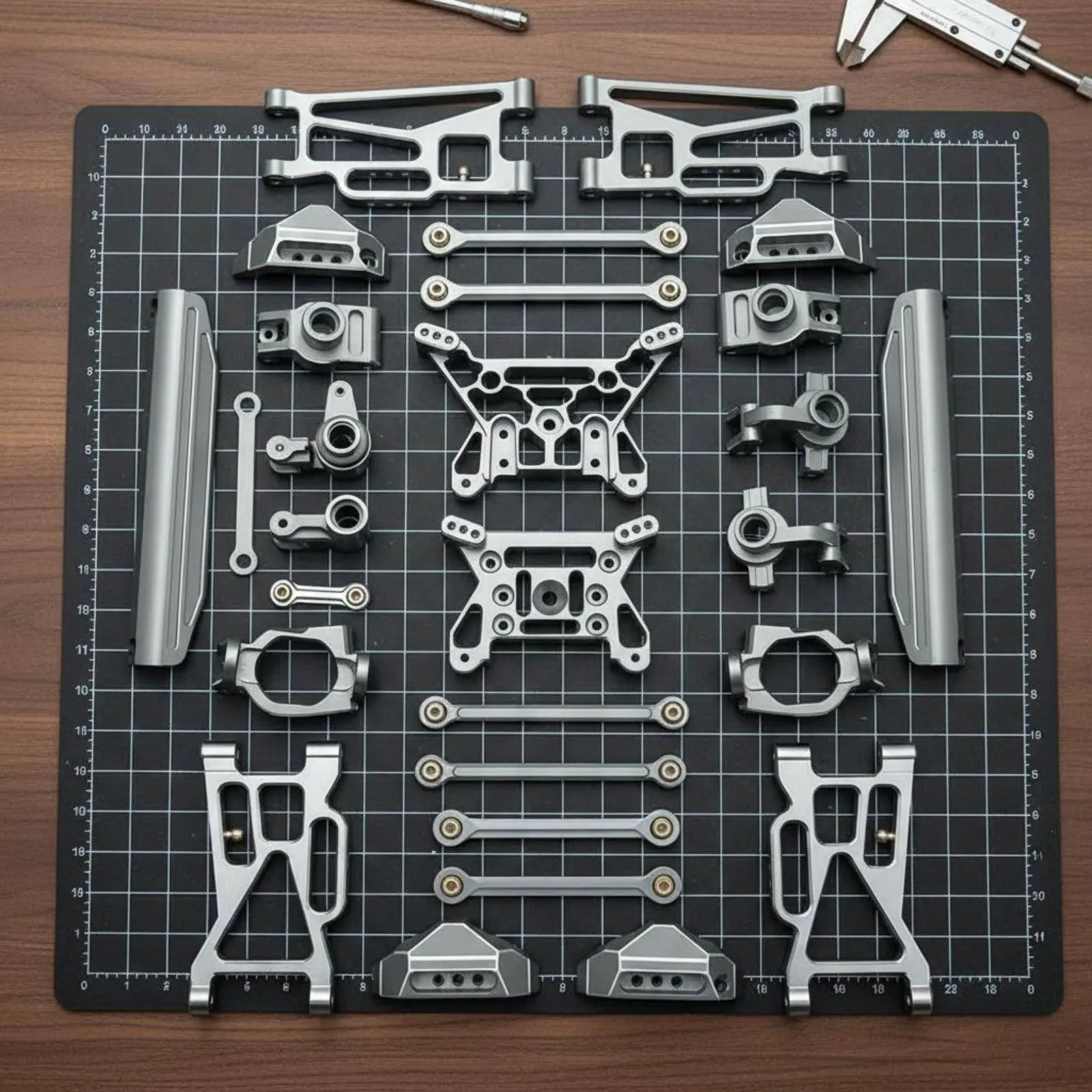

Metal RC Car Modification Kit Easy Installation 1/10 Scale RC Modification Kit Toy Vehicle Components Crash Resistant High
