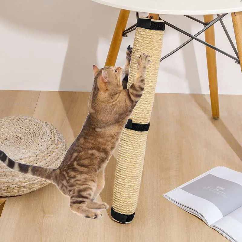 Cat Scratching Column Sisal Cat Scratching Mat Protect Table Leg Pet Supplies  Cats Grinding Claws Pad Wrap Table Leg Cats Toy