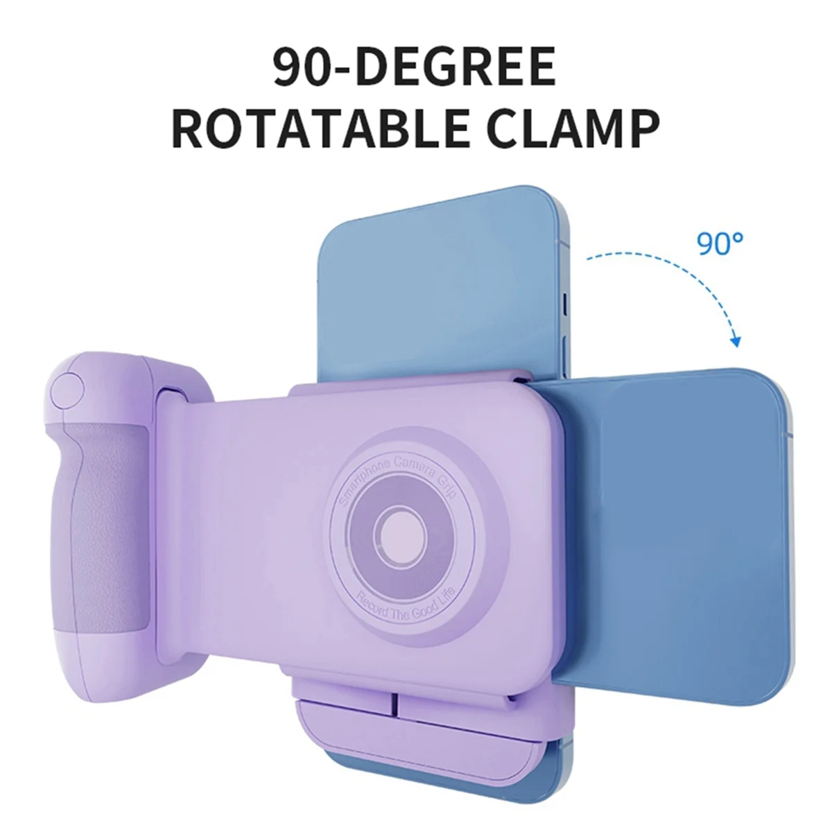 

N97R Bluetooth Phone Bracket with Remote Control Anti-Shake Wireless Charging Rotatable Clamp for Versatile Shooting,Purple