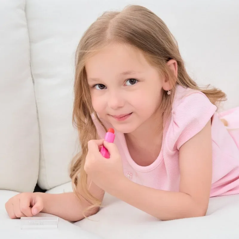 Simulation Cosmetics Set Make Up Lipstick Nail Paint Educational Kids Play House Toys Pretend Makeup Girls Game Can't Be Smeared