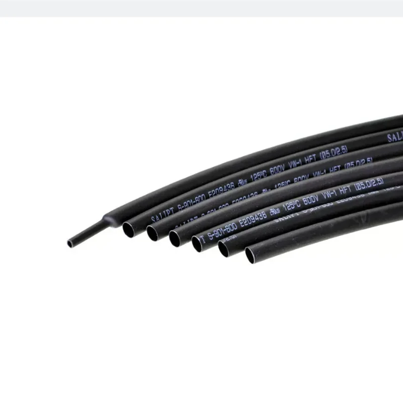 2:1 Black 1mm 2mm 3mm 5mm 6mm 8mm  10mm Diameter Heat Shrink Heatshrink Tubing Tube Sleeving Wrap Wire Sell DIY Connector Repair