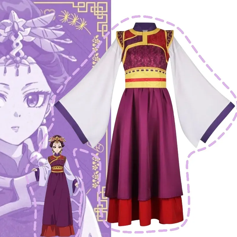 

Anime Loulan Costume Apothecary Cosplay Diaries Concubine Cos Ancient Chinese Dress Hanfu Role Play Outfit Full Set for Women