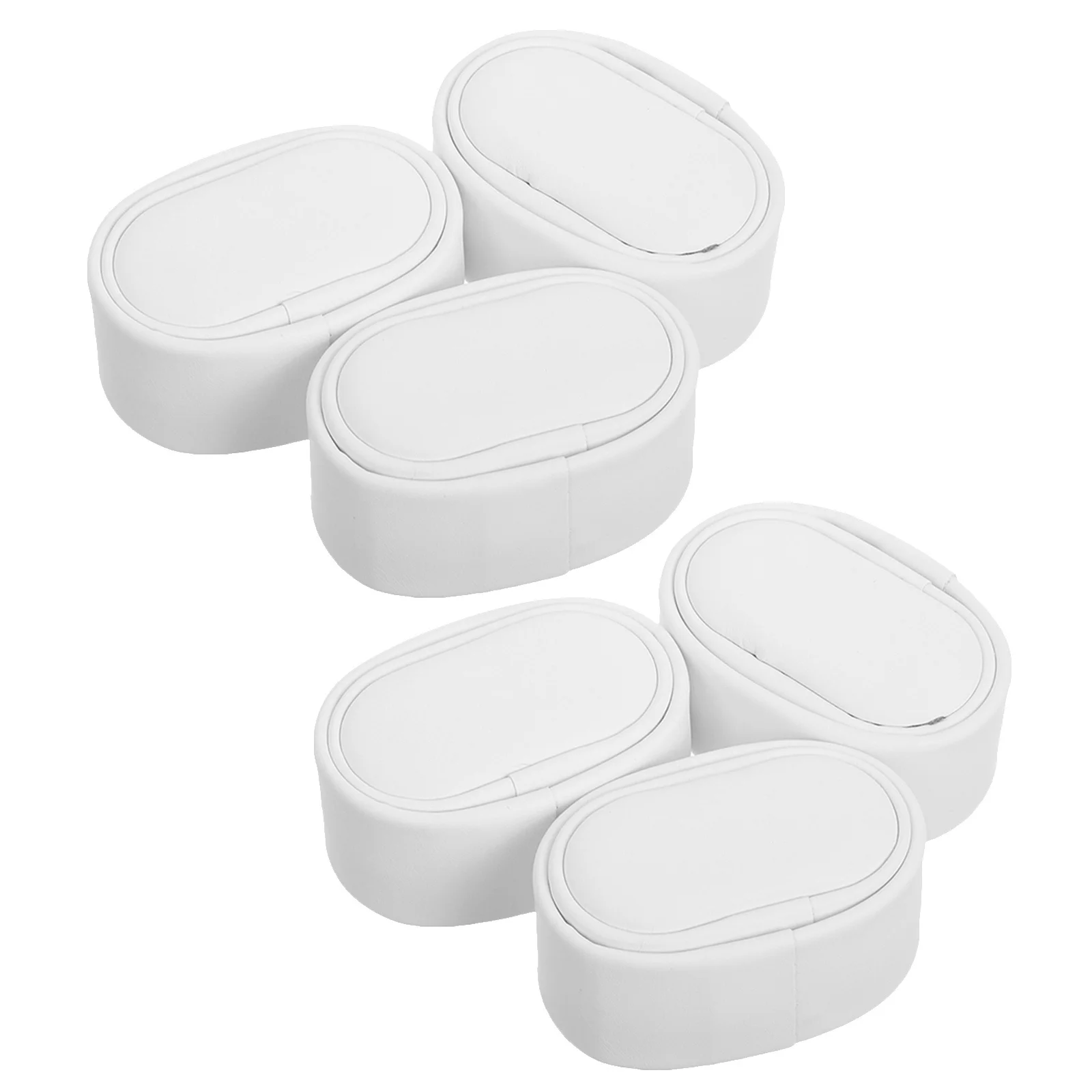 

6Pcs Watch Winder Pillow Replacement White Mini PU Soft Cushion Watch Storage Insert Display Jewelry Case Protector
