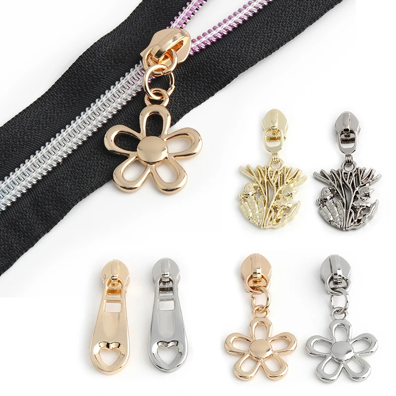 5/10/20개 5 #   나일론 지퍼 테이프 용 지퍼 슬라이더 의류 가방 지갑 장식 지퍼 헤드 수리 키트 재단사 도구 바느질 액세서리