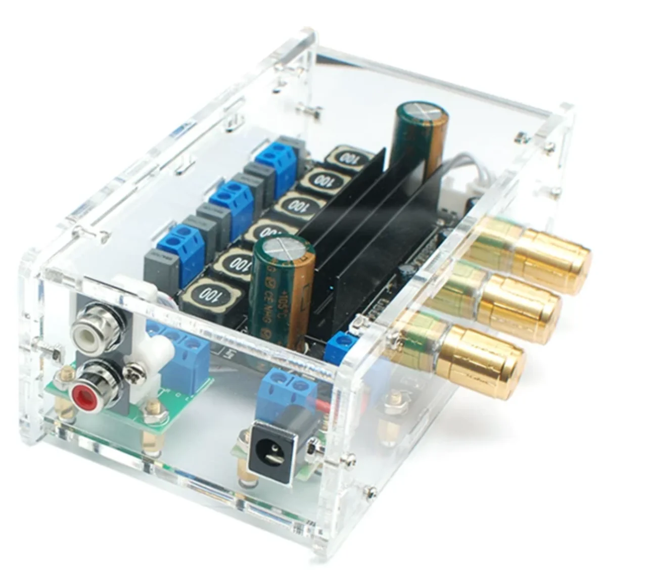 High Fidelity TPA3116D2 Digital 2.1 Channel Subwoofer Amplifier Board High Power 10-25V Finished Board for Audio Projects