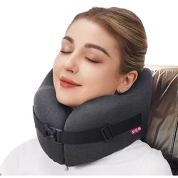 2025 Neck Pillow Travel Pillow Business Trip Car Nap Cervical Vertebra and Neck Pillow Can Store U-shaped Pillow