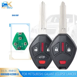 KEYECU OUCG8D-620M-A ID46 Chip 313.8Mhz Remote Key for 2007 2008 2009 2010 2011 Mitsubishi Galant Eclipse Lancer Outlander