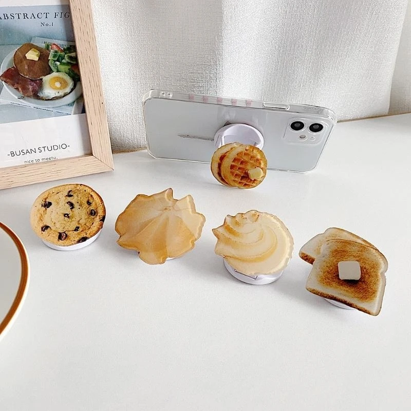 

Foldable Simulation Bread Stand Suitable for Mobile Phone and Tablet Stand
