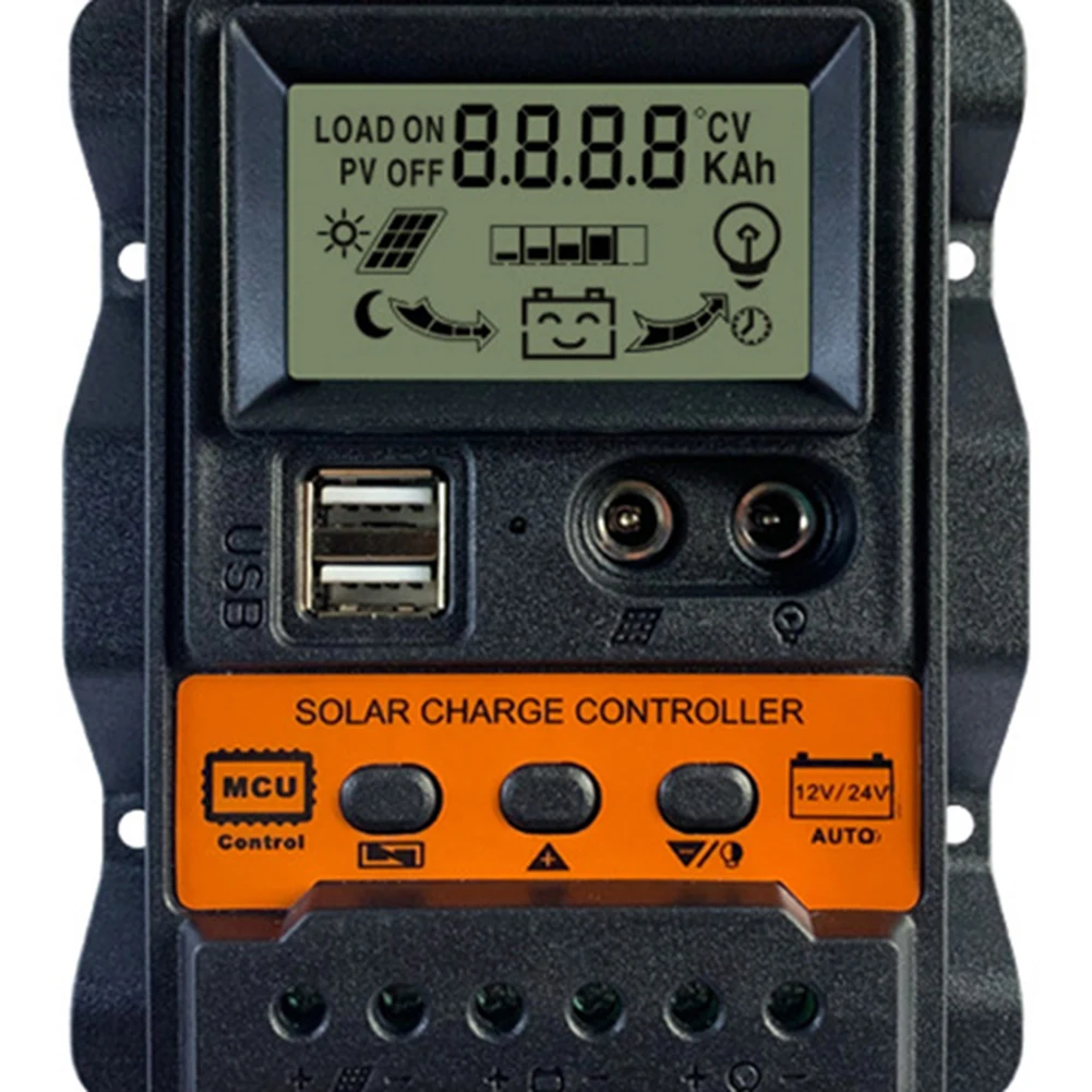 Solar Laderegler 12V 24V 10A 20A 30A 40A 50A 60A Solar Controller Solar Panel Batterie Controller Regler dual USB LCD