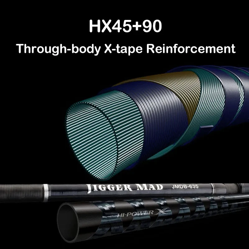 قضيب القفز بطيء النفخ لصيد القوارب ، قضيب الصب الدوار ، رأس صلب ، غزل المياه المالحة ، صب الطعم ، m, 6.35 قدم #3