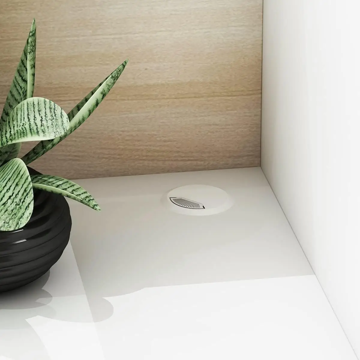 เคาน์เตอร์ขายปลีกพร้อมที่เก็บของแบบล็อคได้ส่วนตัวและชั้นวางแบบปรับได้สําหรับสํานักงานชําระเงินในห้องรับแขกร้านเสริมสวย สีธรรมชาติและสีขาว (