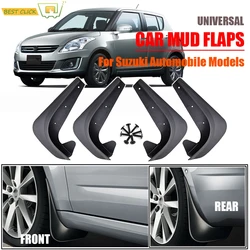 4x Molded Universal Mud Flaps Mudflaps Splash Guards Mudguards For Suzuki Daewoo Lacetti J200 J300 Chevrolet Epica Vitara Swift