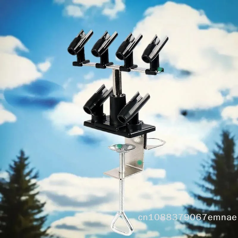 

[C3]Airbrush Holder Gravity Stand Kit For Air Brush Paint Spray Gun Holding 6 Clamp-On Mount Table Bench Station