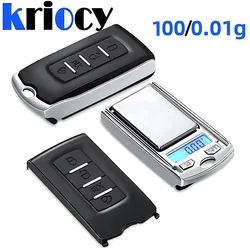 High Precision Mini Weight Scale Jewelry Balance Night Vision Electronic Led Accurate Car Key Household Flat Digital Portable