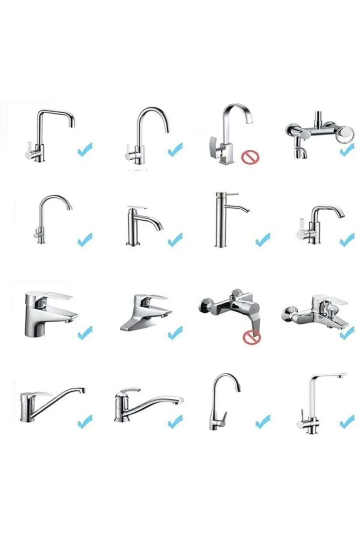 Chrome 3 Multifunctionele Aanrecht Hoofd 360 Graden Roterende Tap End