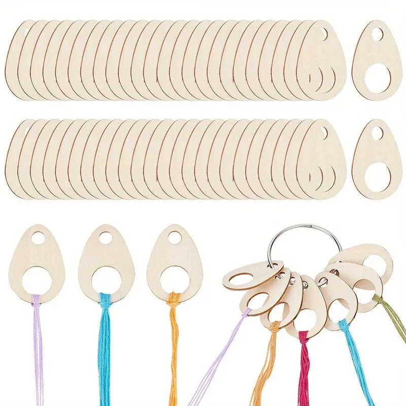 77 pcs Sewing Thread Winders, Anti-Tangle Organizing, DIY Handicraft Threads Embroidery Floss Storage, Smooth Surface Finish